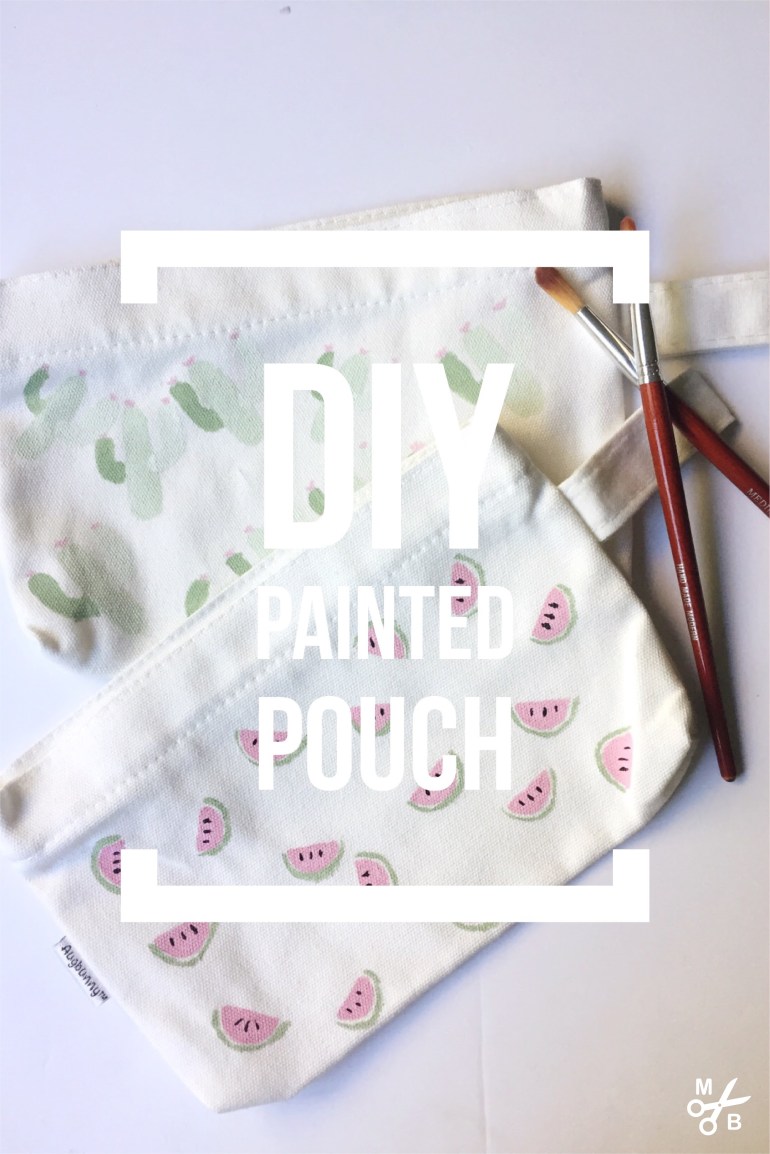 DIY Painted Pouches: Minted Bold