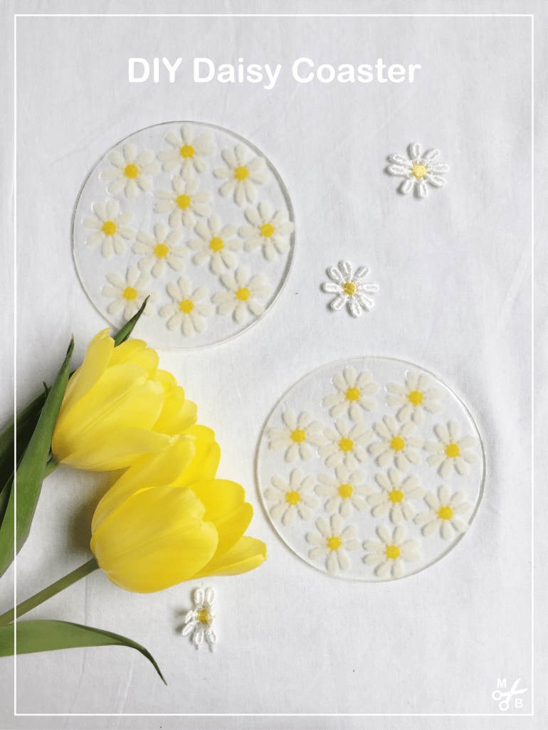 This DIY daisy coaster is perfect for spring! | Minted Bold