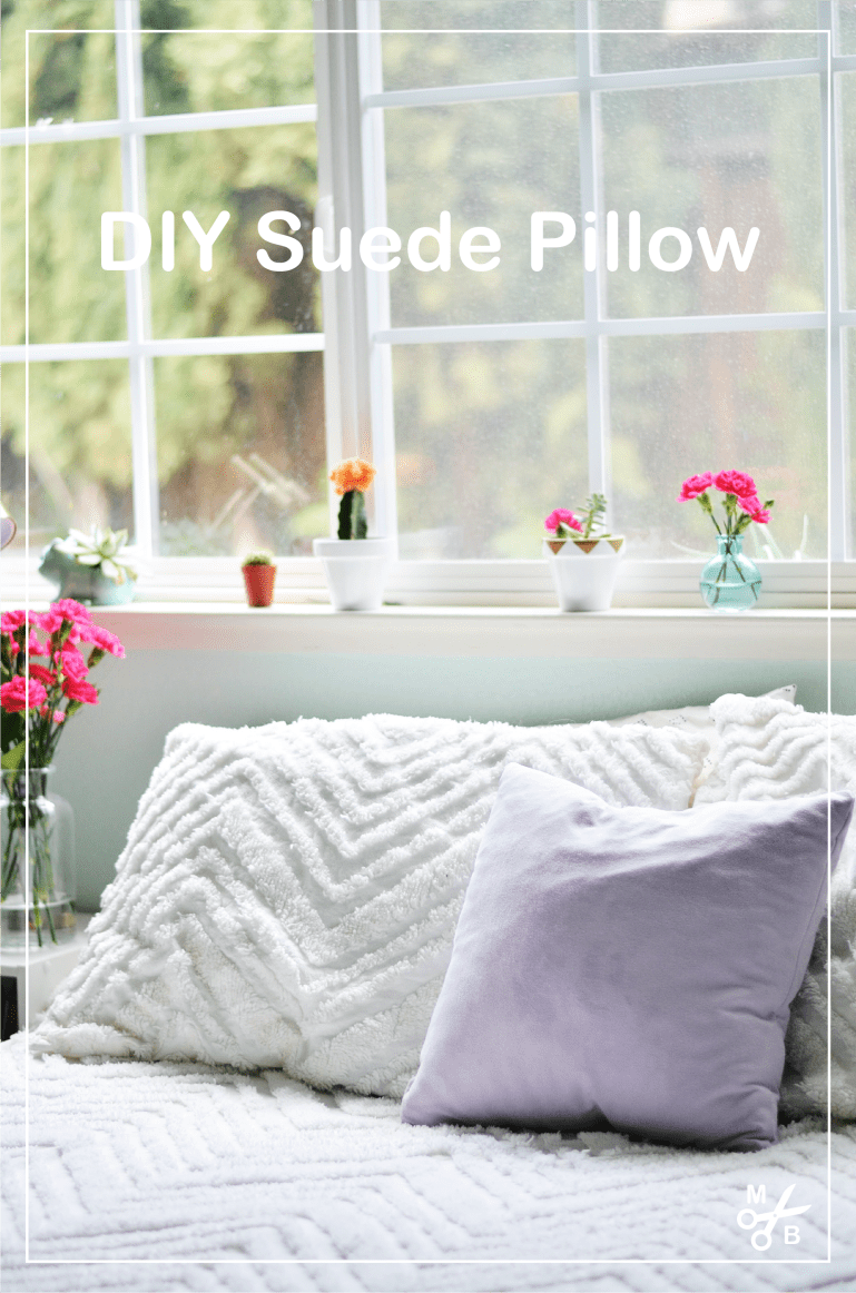 DIY Suede Throw Pillows | Minted Bold