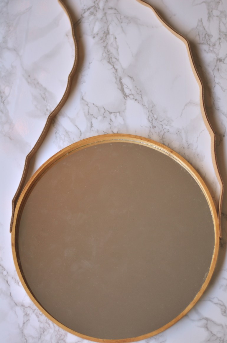 DIY Leather Strap Circle Mirror | Minted Bold