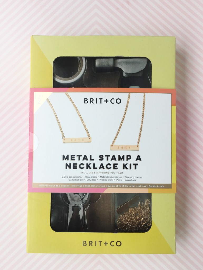 Brit & Co Metal Stamp a Necklace Kit