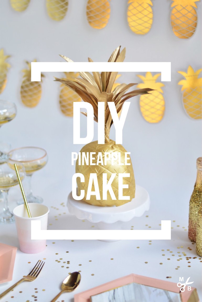 DIY Golden Pineapple Cake | Mined Bold